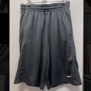 Grey Nike athletic shorts